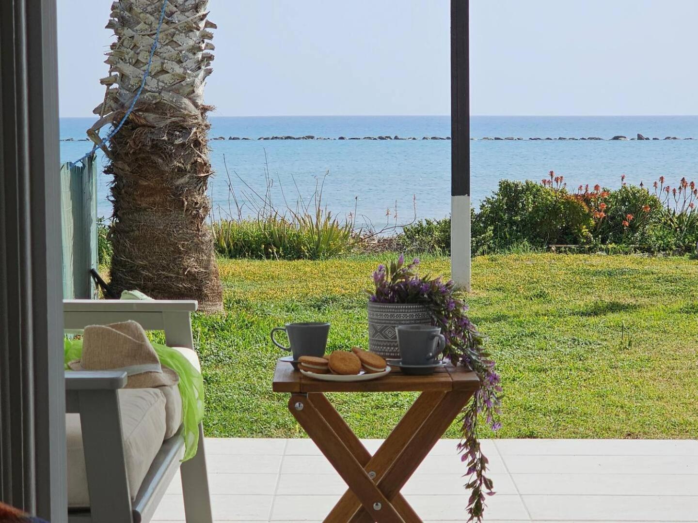 Ammos Beachfront Villa Paradise Larnaca Exterior foto
